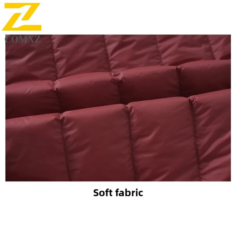 COMXZ Men Cotton-Padded Jacket New Casual Street Hiking Warm Lightweight Outdoor Padded Jacket Minimalist Snow Winter Jacket