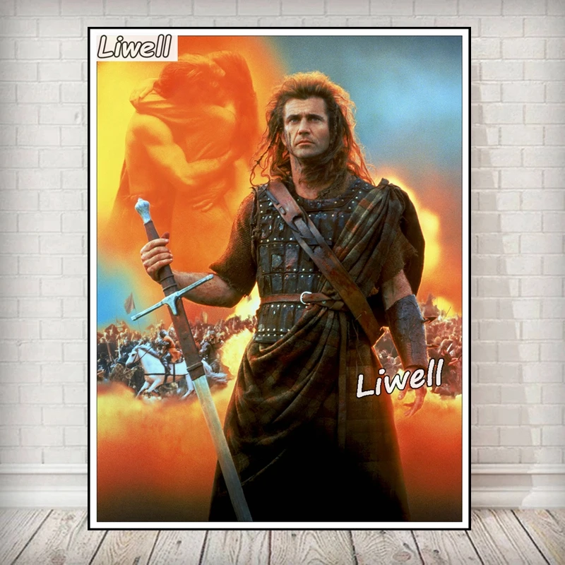 American Classic Movie Braveheart Diamond Art Painting Cross Stitch William Wallace Photo Embroidery Kits Handwork Room Decor