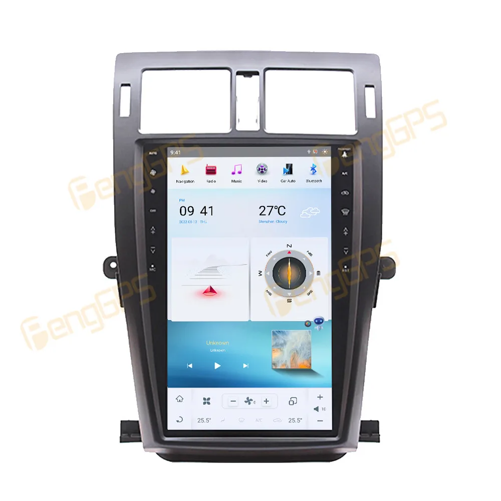 13.6 Inch Vertical Screen Android 13 Car Radio Multimedia Stereo Video Player GPS Head Unit Carplay For Toyota Crown 2010 - 2013