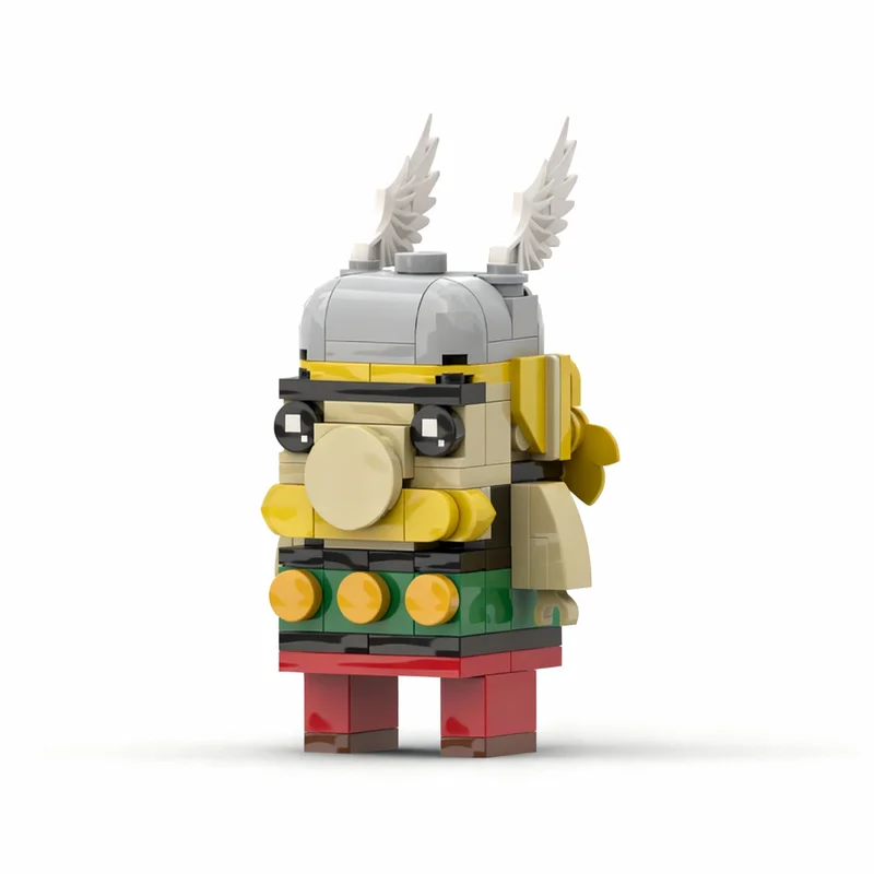 116pcs MOC Brickheadz Asterix Model Building Blocks Christmas Gift Construction Assemble Creative Toy Education Brick DIY Idea - view 4