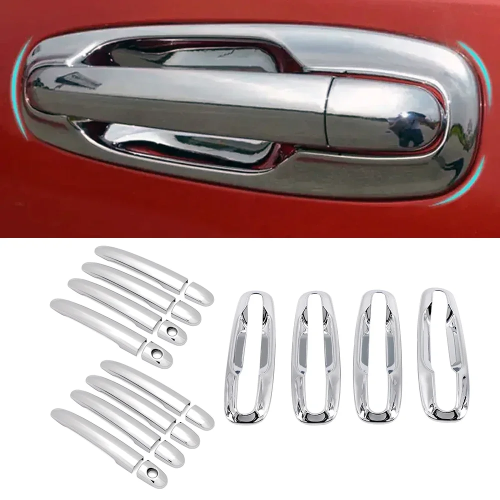 Para Chevrolet chevy Lacetti / Optra / Estate / Nubira 2004-2009 ABS manija de puerta lateral cromada y cubierta de cuenco 2005 2006 2007 2008