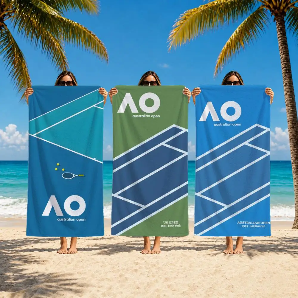 Sports Event A-Australian Open Towel Towel beach towel, quick drying absorbent bath towel for Swim,Gym,Camping,Outdoor hot