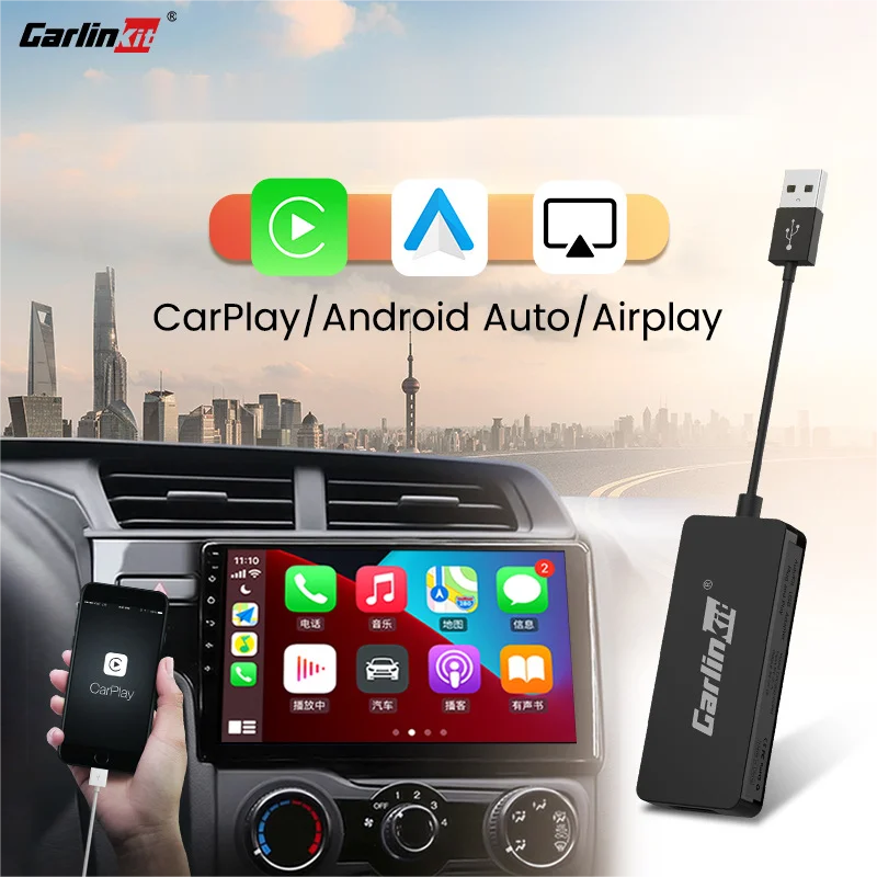 

Car Smart Carplay Usb Dongle Adapter Mini Plug And Play Android Auto Carplay Multimedia Adapter Wired Portable Carplay