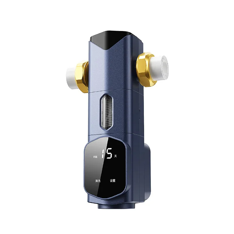 Dual-Core Stainless Steel Battery-Powered Household RV Water Purifier 3000 GPD Automatic Backwash Front Wash 40 Micron