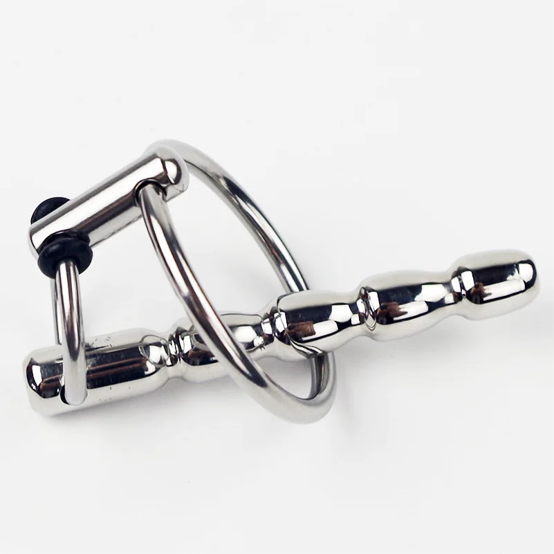 Stainless Steel Urethral Sounding Catheter Penis Dilator Plug Cock Ring Metal Insertion Rods Sex Toys For Men Bdsm Urethra Plugs