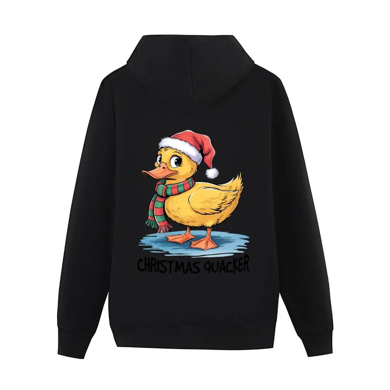 مضحك عيد الميلاد quacker pun! هوديي الرجال معطف الرجال ملابس الخريف أزياء الرجال أنيمي الملابس الرجال هوديس
