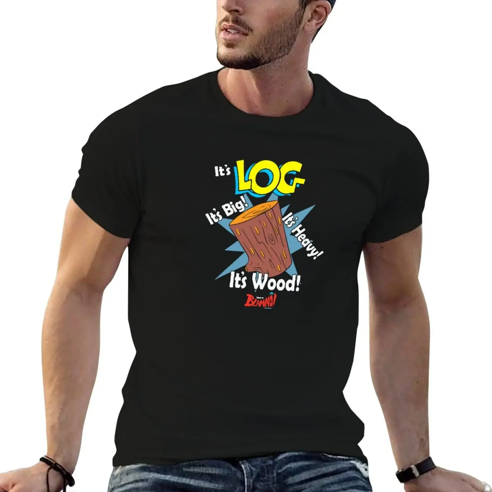 

Ren And Stimpy It's Log! From Blammo T-Shirt Clothing anime clothes for men