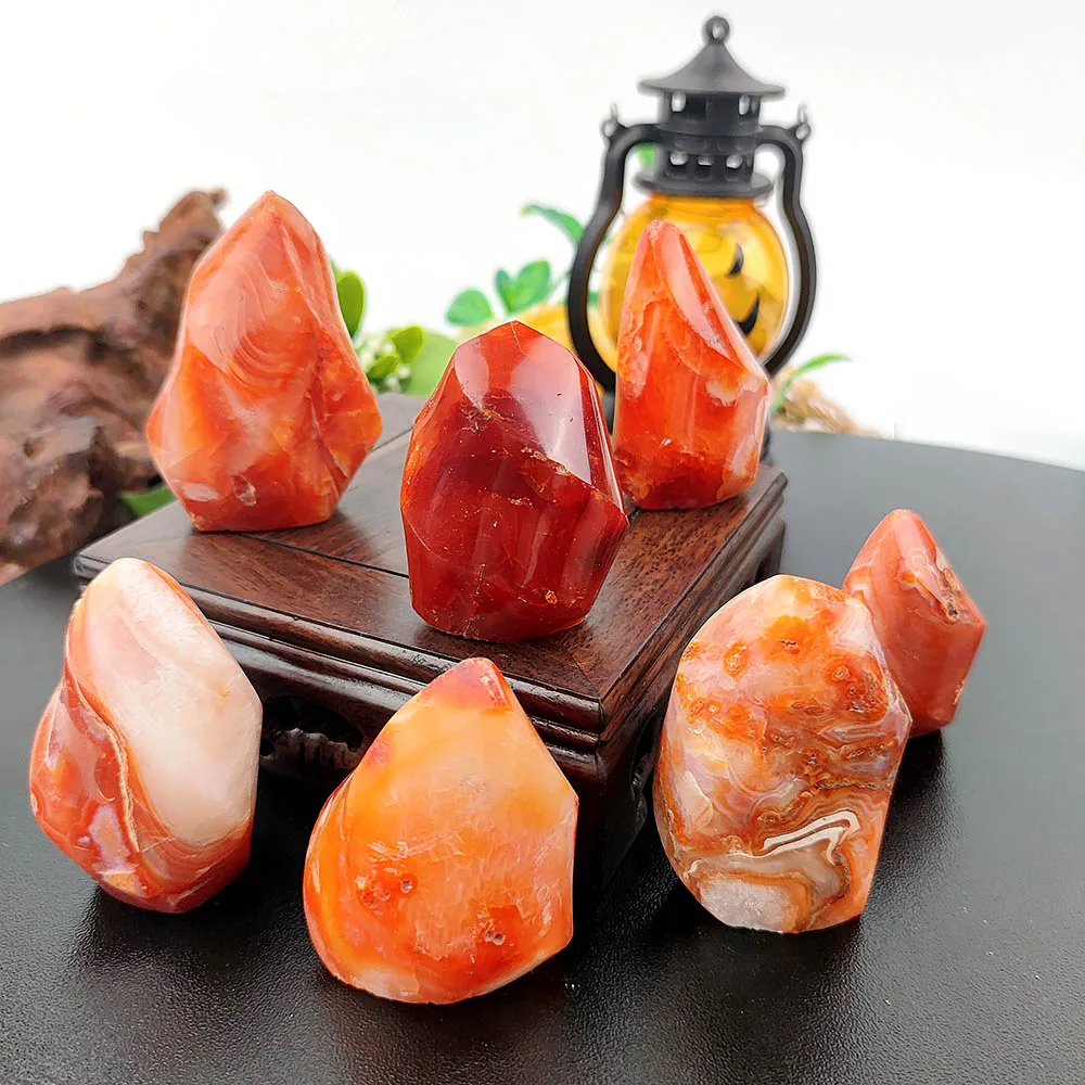 Olympiad красный Сардоникс, Agate фонарь, природное пламя, искусственный кристалл, восстанавливающий детский подарок, домашний декор, медитация на Хэллоуин