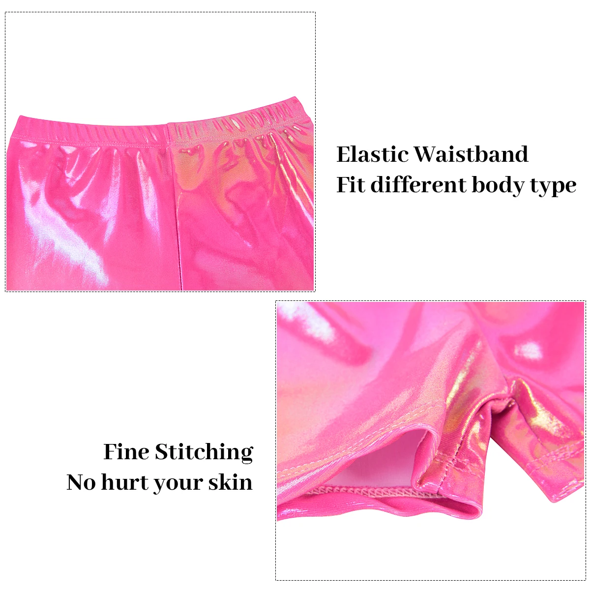 Girls Gymnastics Leotards Kids 4 Piece Sparkle Dance Unitard Toddler Athletic Tumbling Outfits with shorts and hairband #6