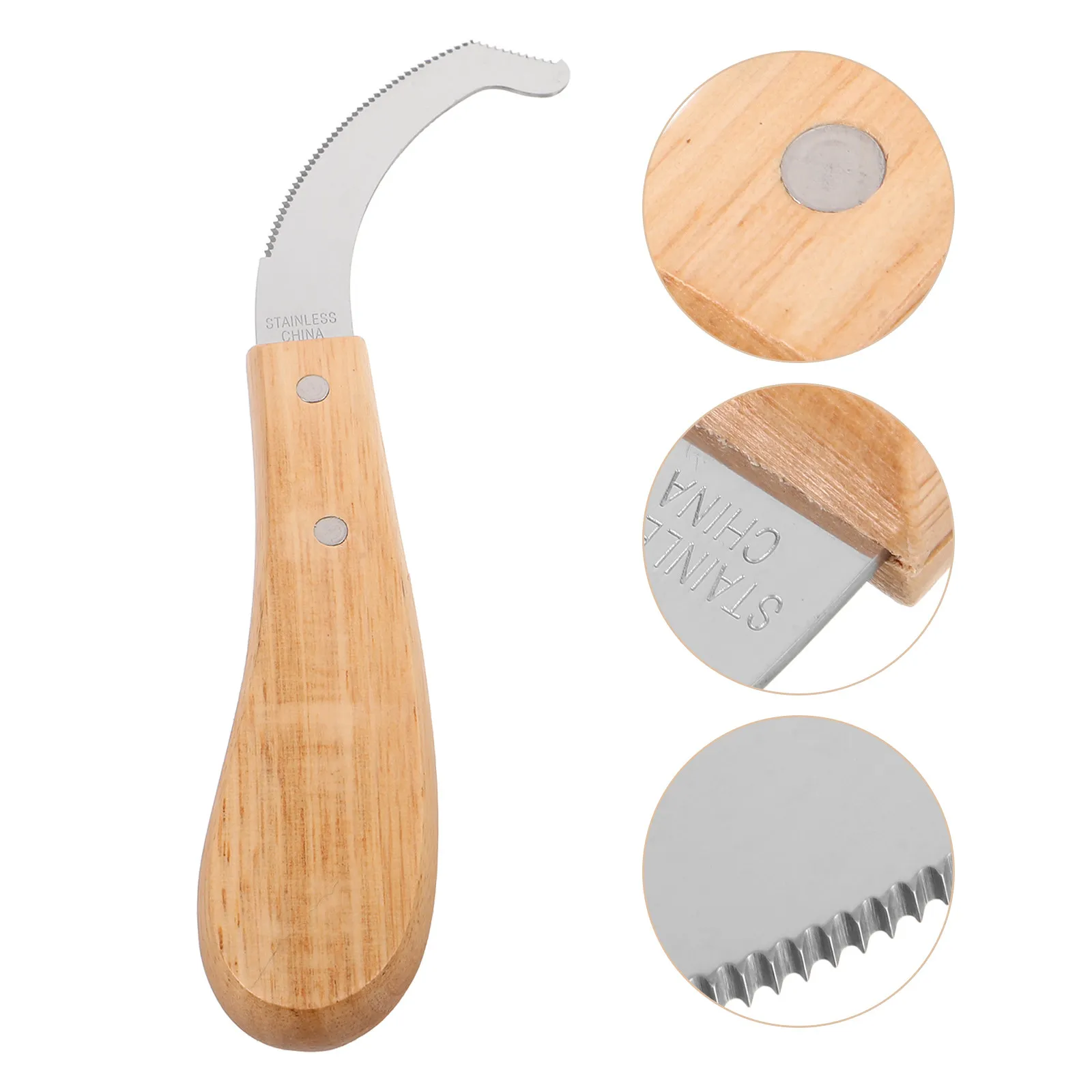 Horse Egg Removal Knife Sharp Stainless Steel Grooming Scraper with Comfort Grip for Daily Stable Outdoor