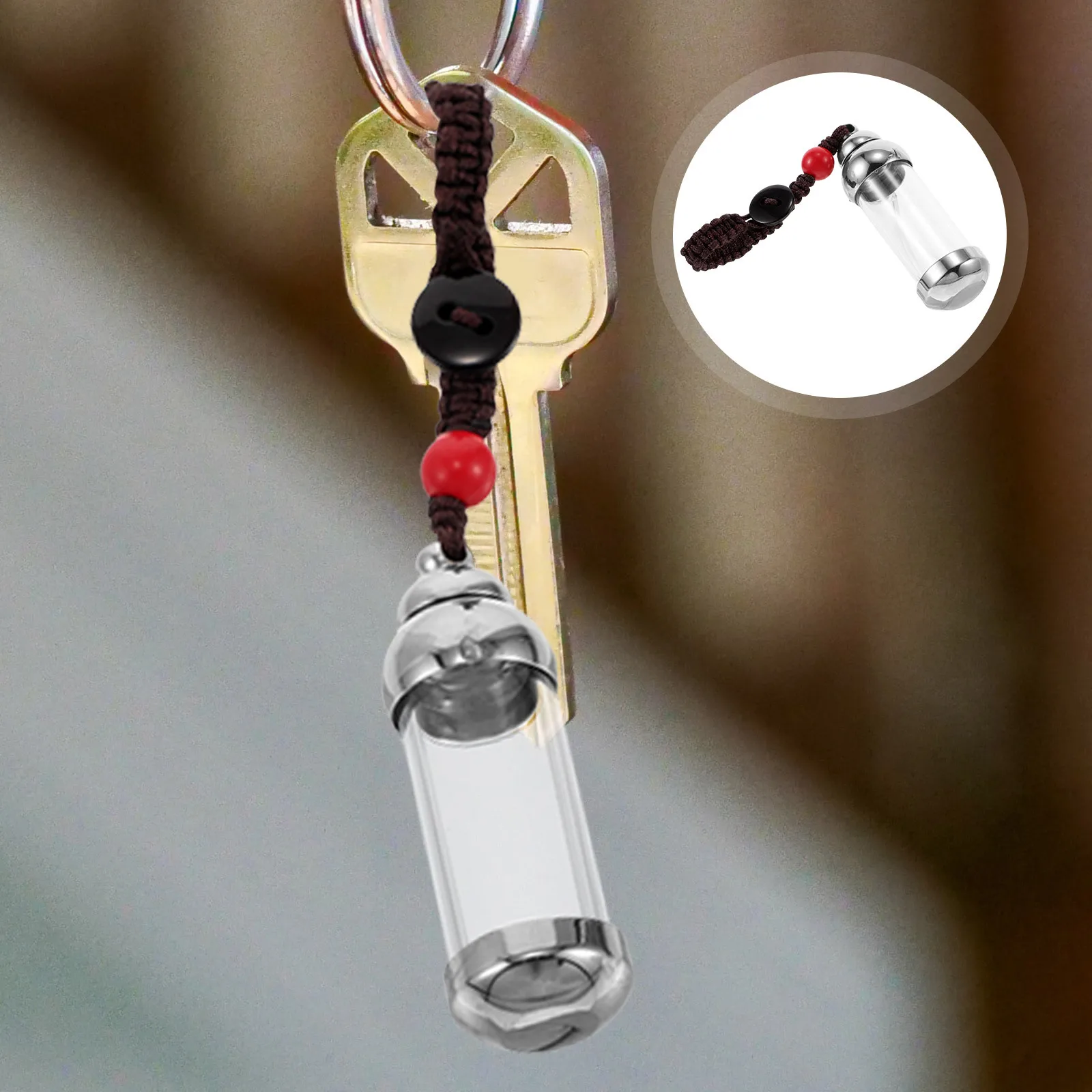 

Стеклянная бутылка, брелок, подвеска, маленькая прозрачная бутылка для волос плода, хранение фотографий, подарок на память, женский модный аксессуар, декоративный