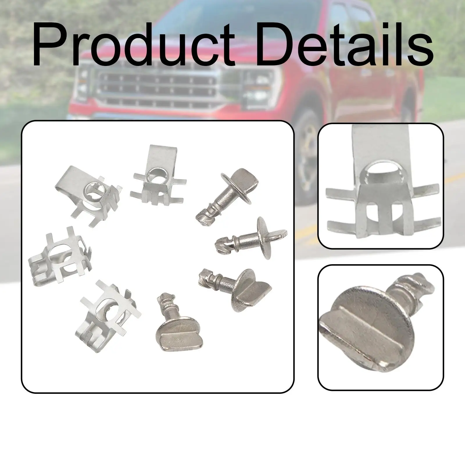 Engine Cover Retainers Sturdy with Screws Nuts Retainers for Ford F150