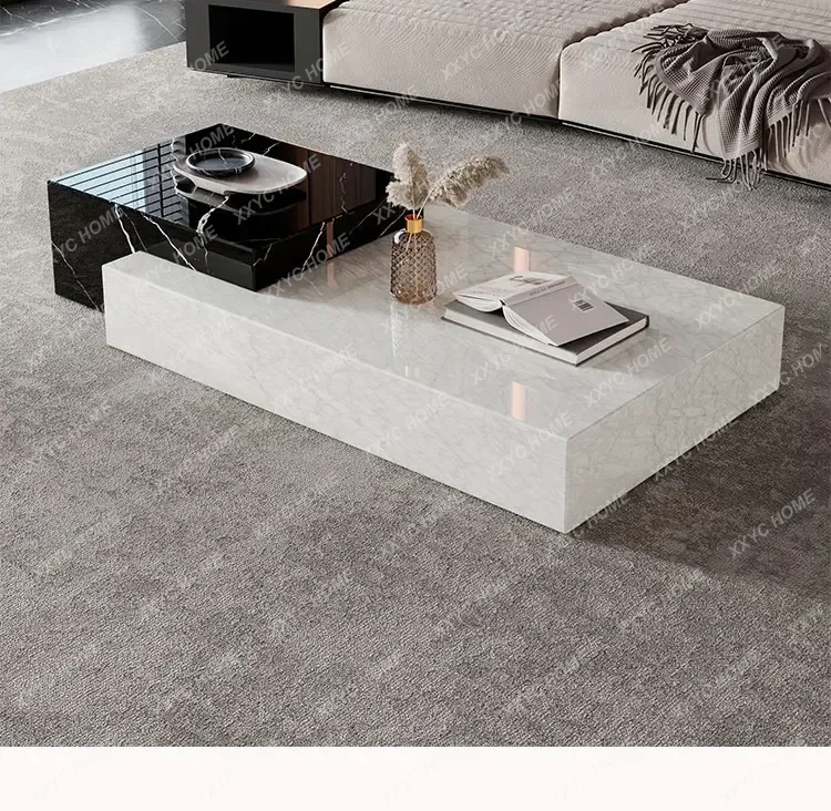 A  Creativity Luxury Coffee Table Designer Quality Nordic Clear Coffee Table Waterpoor Unique Mesa Auxiliar Postmodern Furnitu
