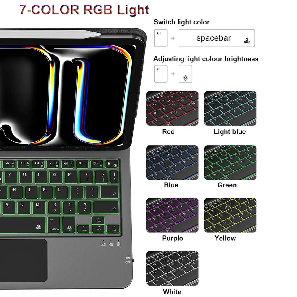 WiWU New Magic Keyboard for iPad Air 13 11 2026 Pro 11 13 Multi
