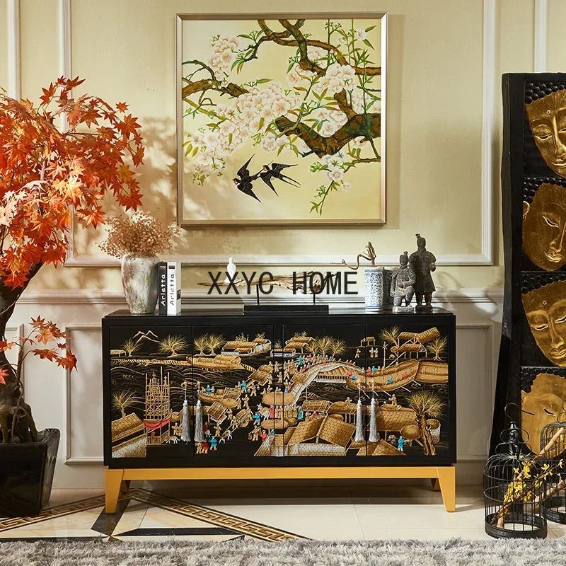 

Living Room Sideboard Cabinet Hallway Decoration Hallway Showcase
