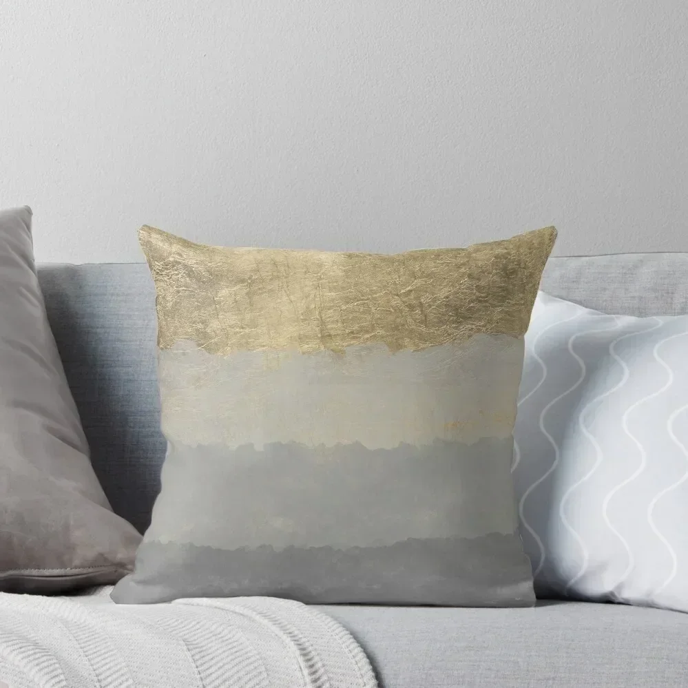 

Geometrical ombre glacier gray gold watercolor Throw Pillow luxury home accessories Pillow Cover pillow cover christmas