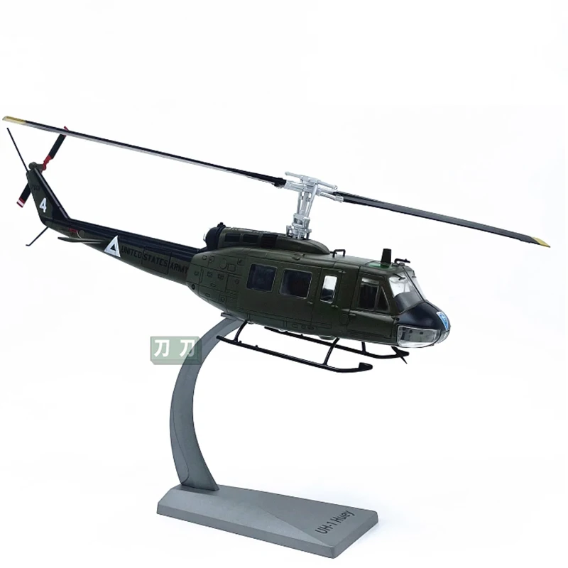 Diecast 1:48 Scale American UH-1 helicopter Alloy Finished Aircraft Simulation Model Toy Souvenir Gifts For Adult Boy