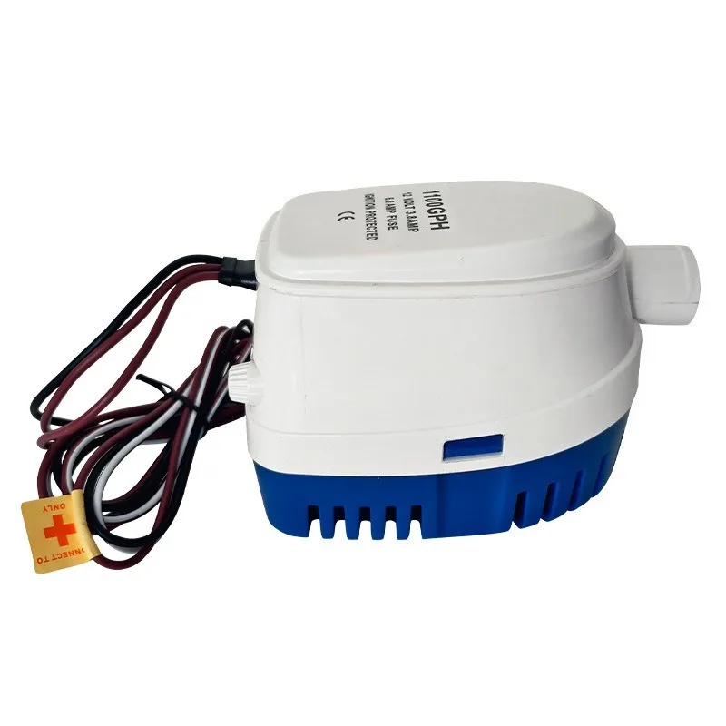 Marine Bilge Drainage Pump 12V Automatic Small DC Yacht Low Water Level Submersible Pump, RV Pump