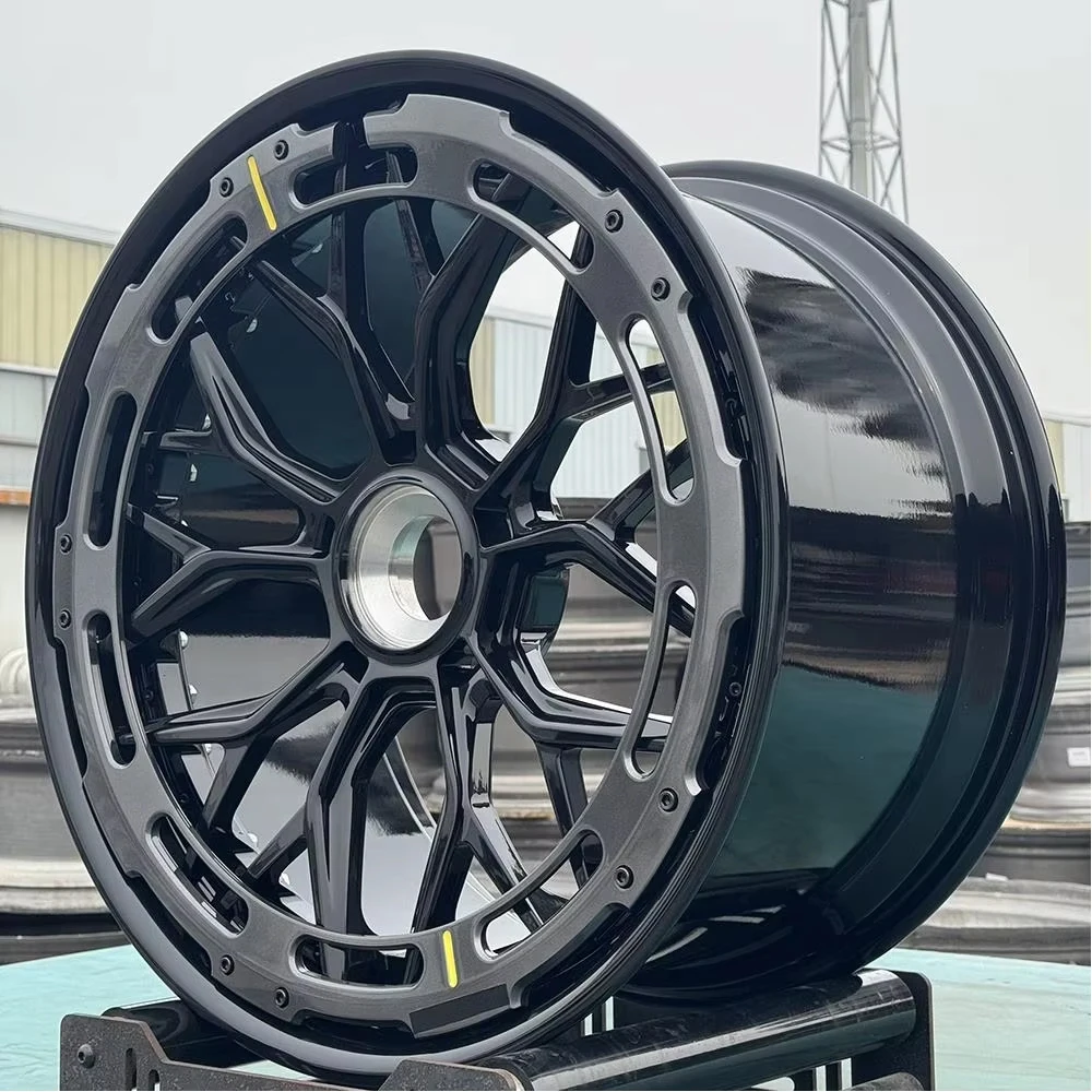 

Factory Hotsale Custom Wheel Rims 18 19 20 21 22 Inch 2 Piece Forged Alloy Wheels Custom Car Wheel Rims With Alloy Ring