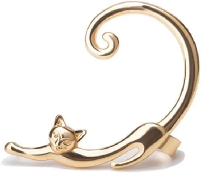 1pcs Cute Cartoon Small Animal 3D Cat Ear Studs Ear Hangers for Women Girls