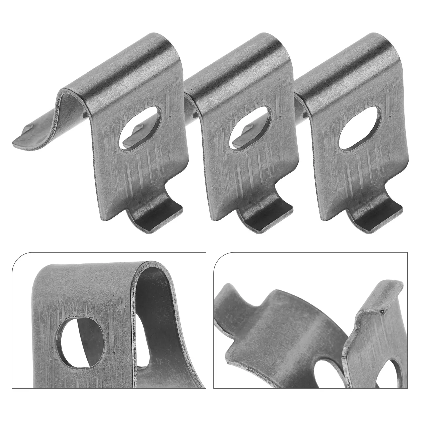 Clip per mensola in acciaio Ganci per rack per congelatore in metallo addensato Morsetti di supporto per frigorifero durevoli Uso del magazzino domestico Installazione semplice