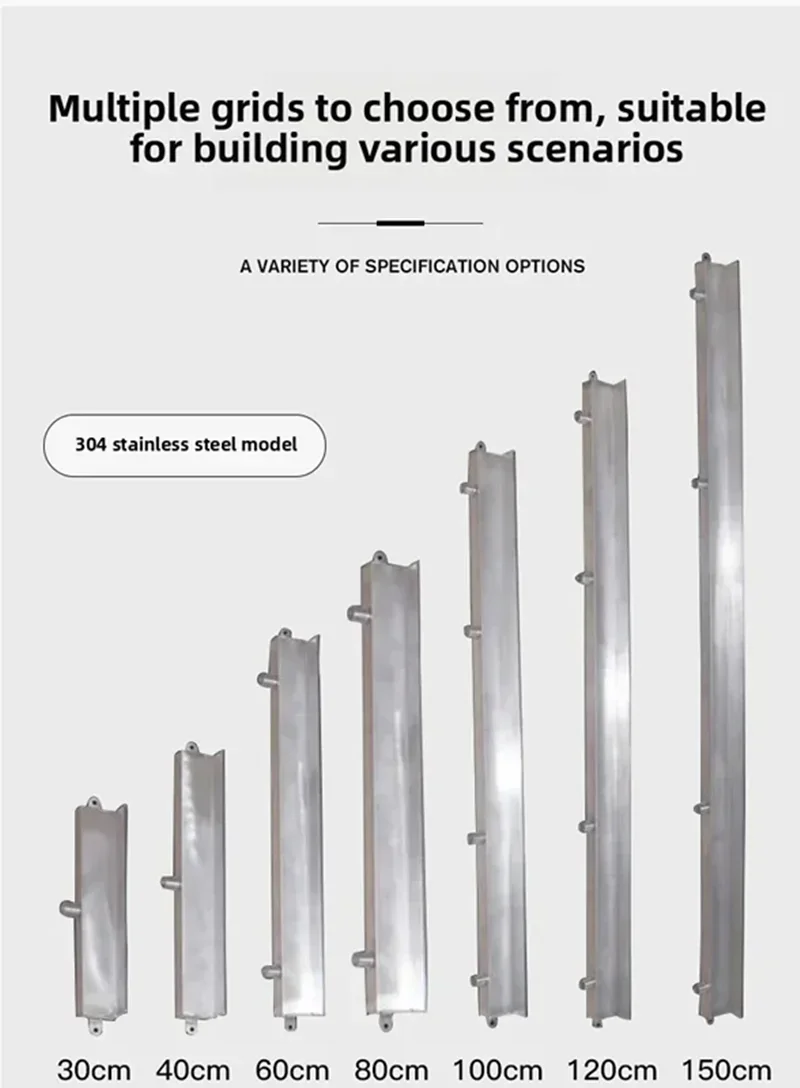 Stainless steel waterfall outlet, water curtain wall flow channel, courtyard garden fish pond rockery landscape