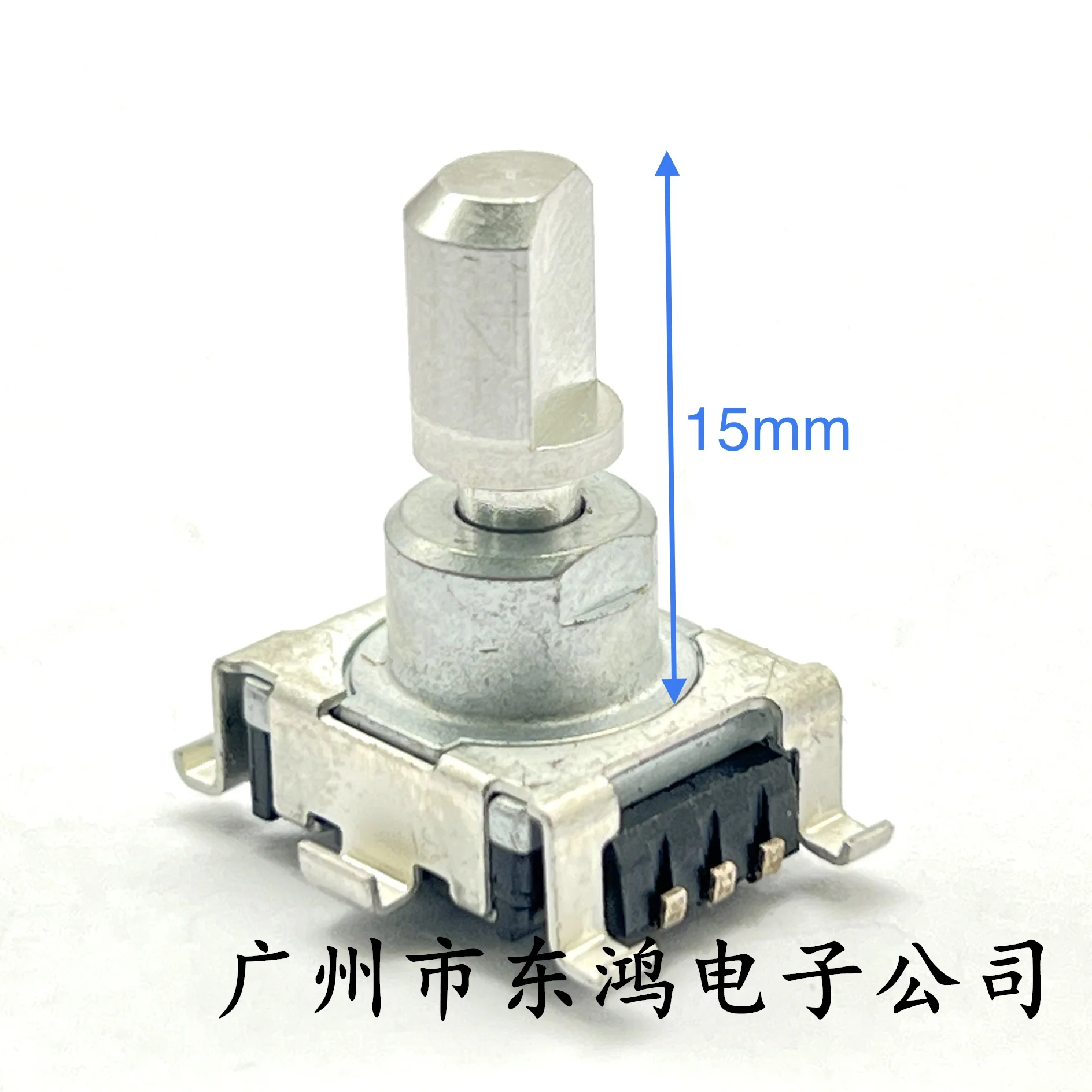 1 PCS Japanese 300 ° rotary potentiometer 10k axis length 15mm with push switch