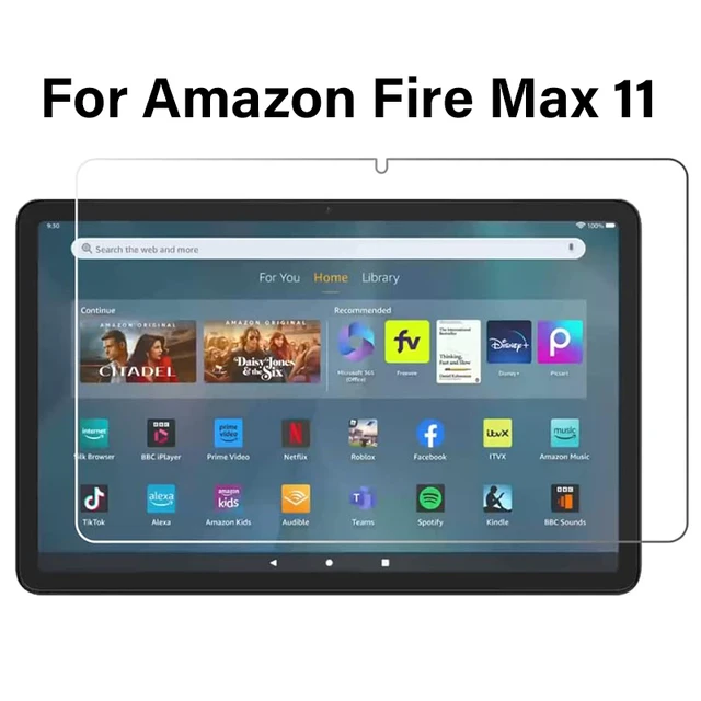 Dla Amazon Fire Max 11 Szkło hartowane na ekran 11 cali 2023 Folia ochronna odporna na tablety