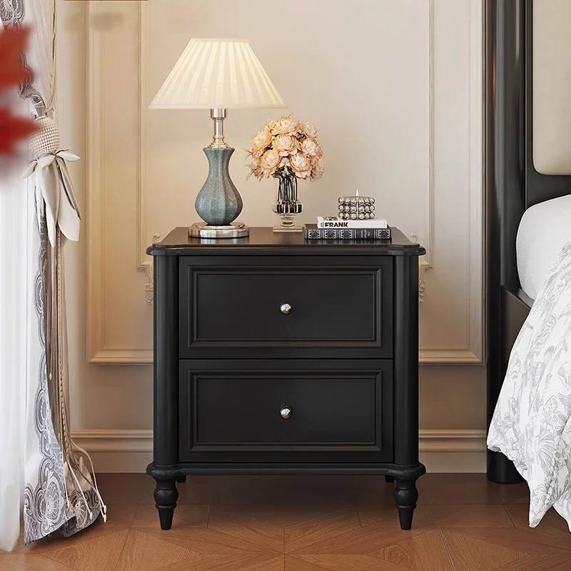 Mesita de noche nórdica Premium, mesa de noche clásica Simple de lujo, almacenamiento Premium, muebles de dormitorio Buro Para Recamara