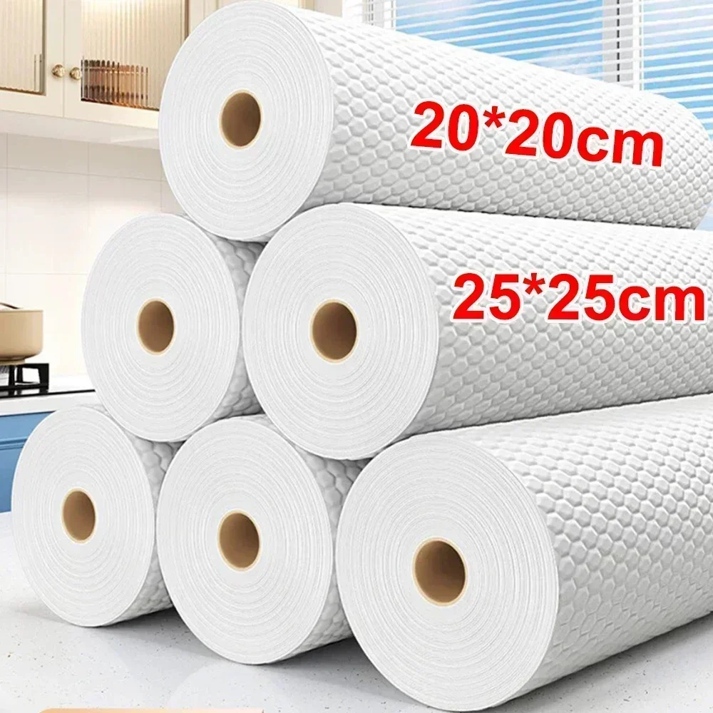 Kitchen Disposable Rags Thicken Reusable Non-Woven Cleaning Cloths Household Washing Dishcloths Cloth Paper Towels Scouring Pads