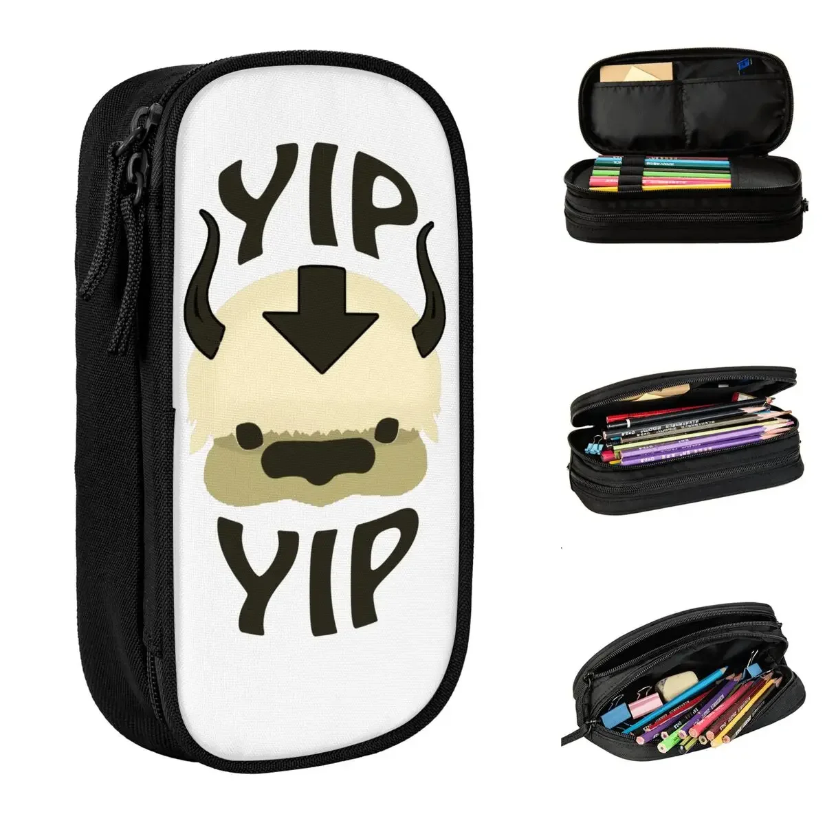 YIP APPA Pencil Case  The Last Airbender Pencilcases Pen Holder Large Storage Pencil Bags Students School Gifts Stationery