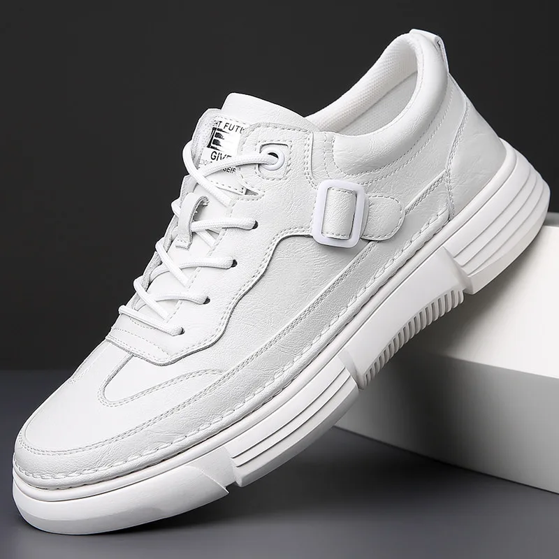 

2025 Men's Spring/Autumn Viral Chunky Sneakers - Hong Kong Style Trendy Casual Shoes, Height-Boosting for Students & Skaters