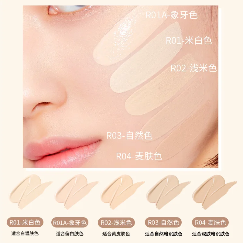 4 Colors Liquid Foundation Concealer Waterproof Full Coverage Concealer Lasting Face Whitening Natural Effect Makeup for Women