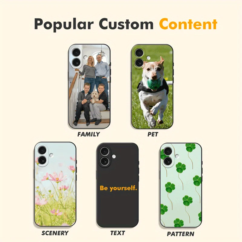 DIY Photo Customized Black Frosted Case For iPhone 16 16e 15 14 13 12 11 Pro Max Mini SE 2020 2022 XS XR 6s 7 8 Plus back cover - náhled 2