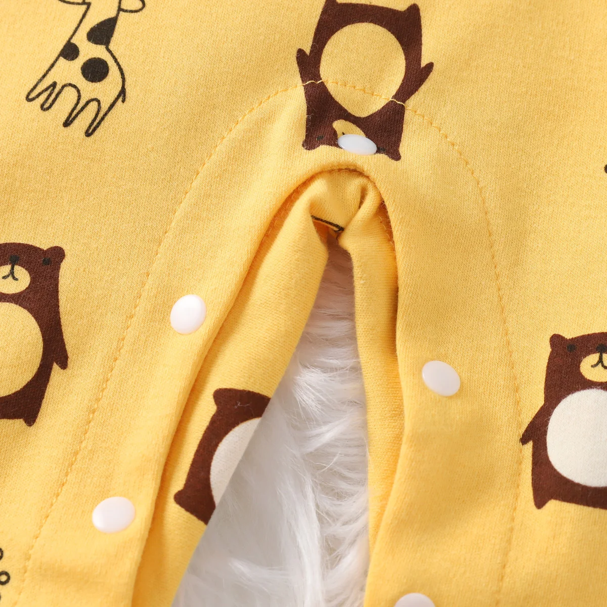 hibobi 100% Cotton Newborn Jumpsuit Comfortable Cute Animal Patterns Round Neck Baby Crawling Suit 0-18m Toddler Onesie