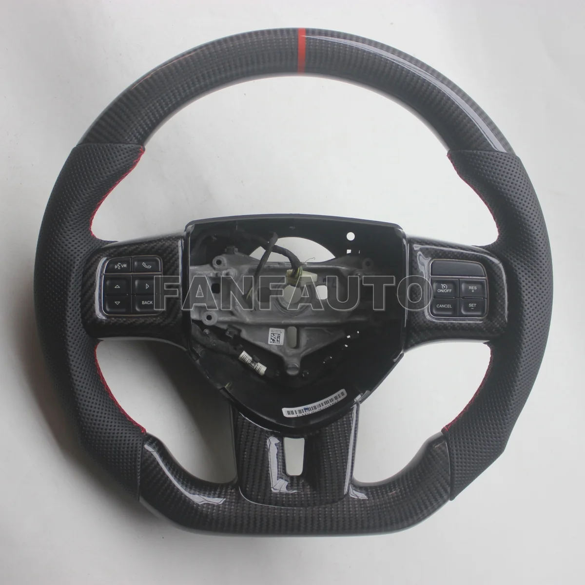 Replacement Real Carbon Fiber Steering Wheel with Leather for Fiat Freemont 2011-2016