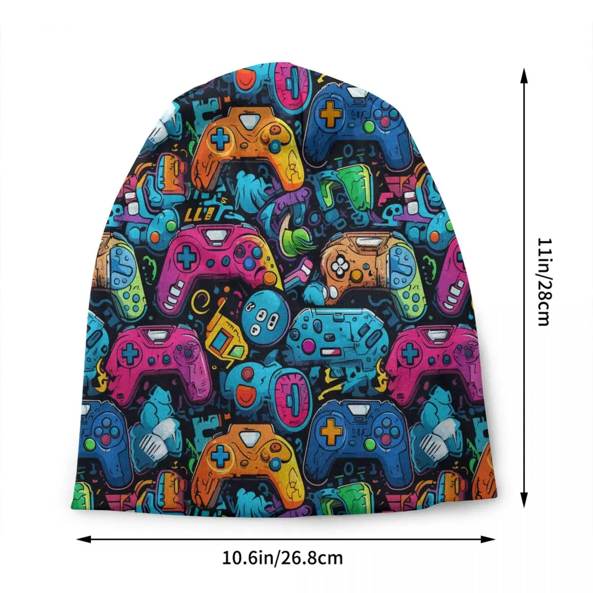 Hip Hop Winter Warm Knitting Hats Adult Unisex Video Joystick Game Gamer Play Gaming Skullies Beanies Caps Bonnet Hats