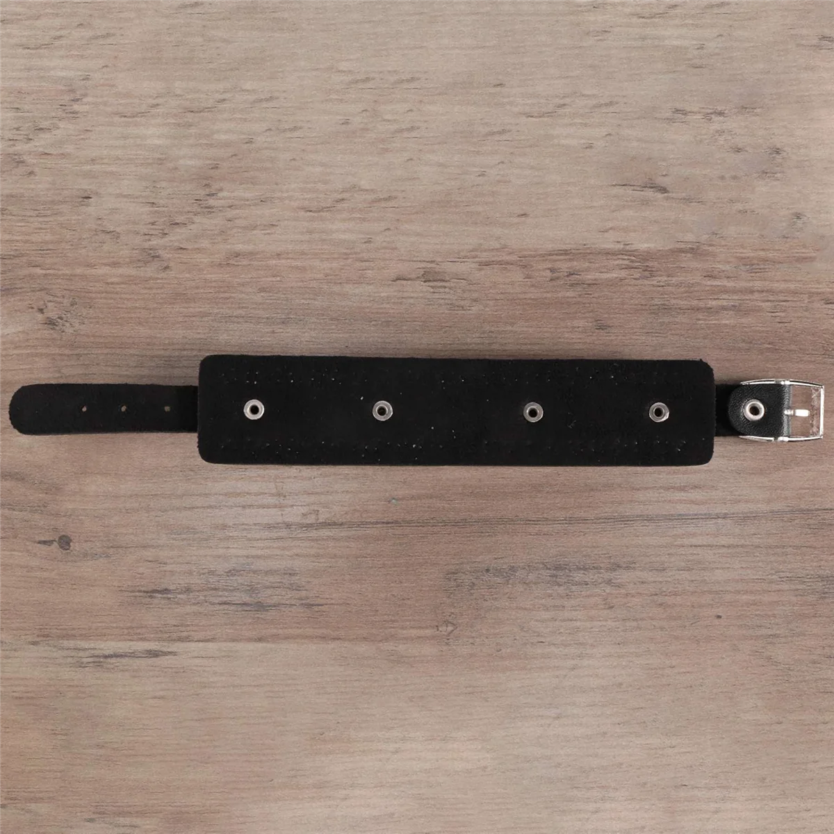 ABQR Fashion Punk Rivet Stud Fashion Unisex Ledergürtel Armreif (Schwarz)