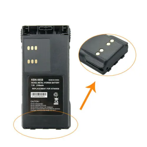 

2pcs NEW 7.5V 2100mAh Ni-MH Battery KBN-9858 for Radio Walkie Talkie Motorola XTS2250 XTS2500 XTS1500 Two Way Radio