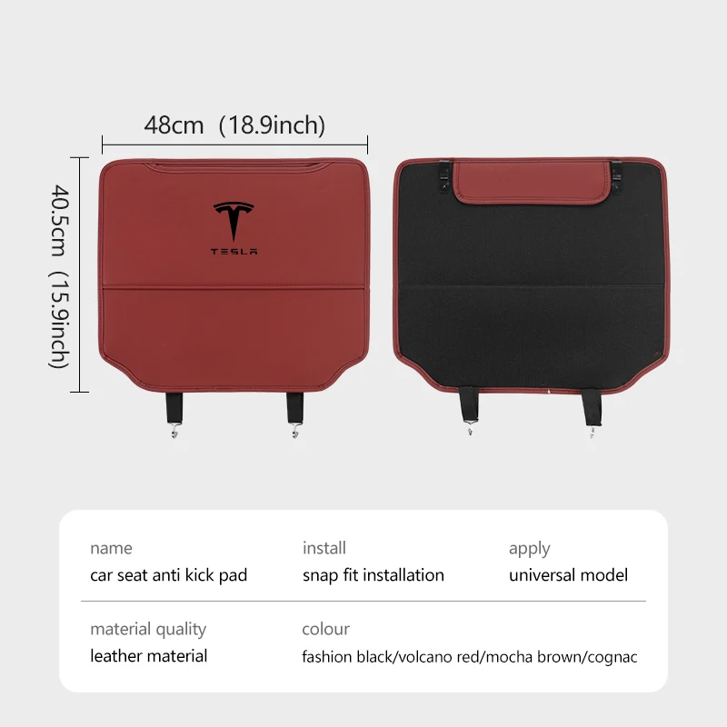 Car Seat Back Protectors Children Kick Anti-dirt Pad Covers For Tesla Model Y 3 S X Roadster Bonina