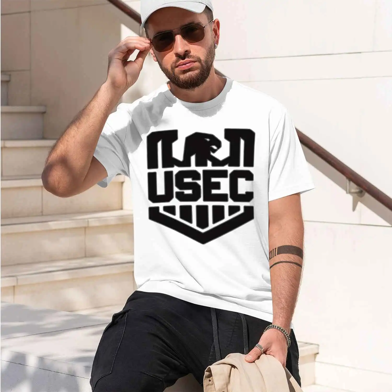 Esce From Tarkov (USEC Pat) T-Shirt man t shirt man grh t shirt T-Shirt 2026 New Model Short-sleeve crewneck T-Shirt Classic Cas