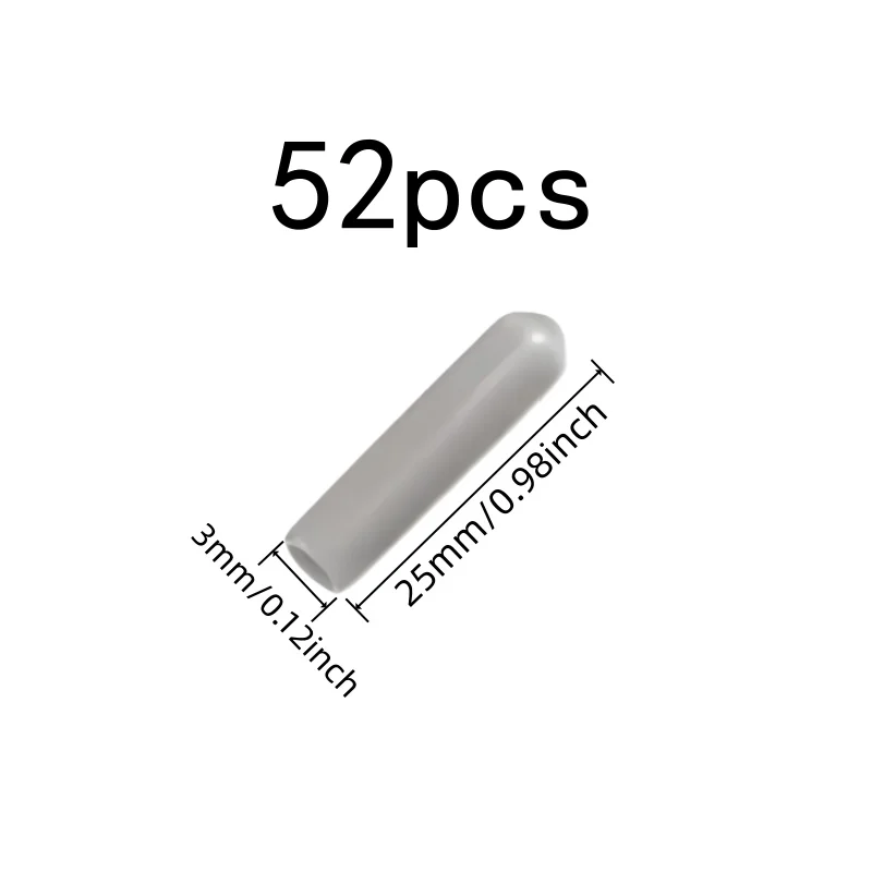 52 pcs Protective End Caps, Flexible Soft Material, suitable for Dishwasher Rack Tips, Universal Fit Design