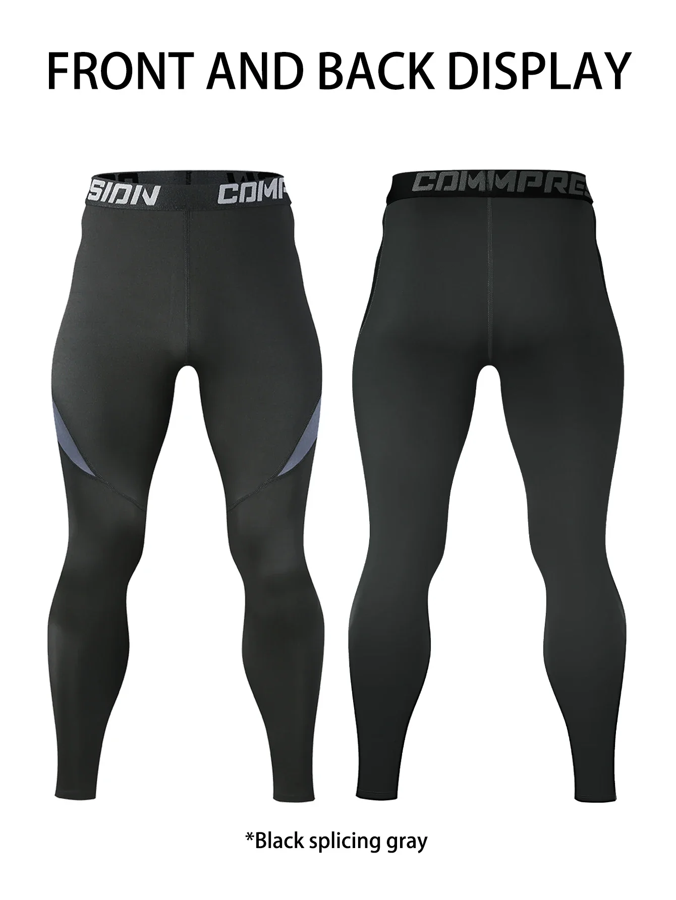 

Men's and women's sports autumn and winter high-elasticity training pants, basketball fitness running quick-drying yoga pants