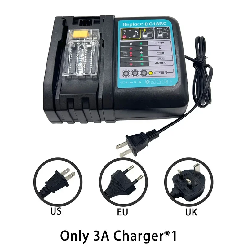 New 18V 6.0Ah/12Ah Rechargeable Battery Replacemen for MAKITA Electric Hand Drill Nail Gun 10/15 Cells Power Tools Batteries