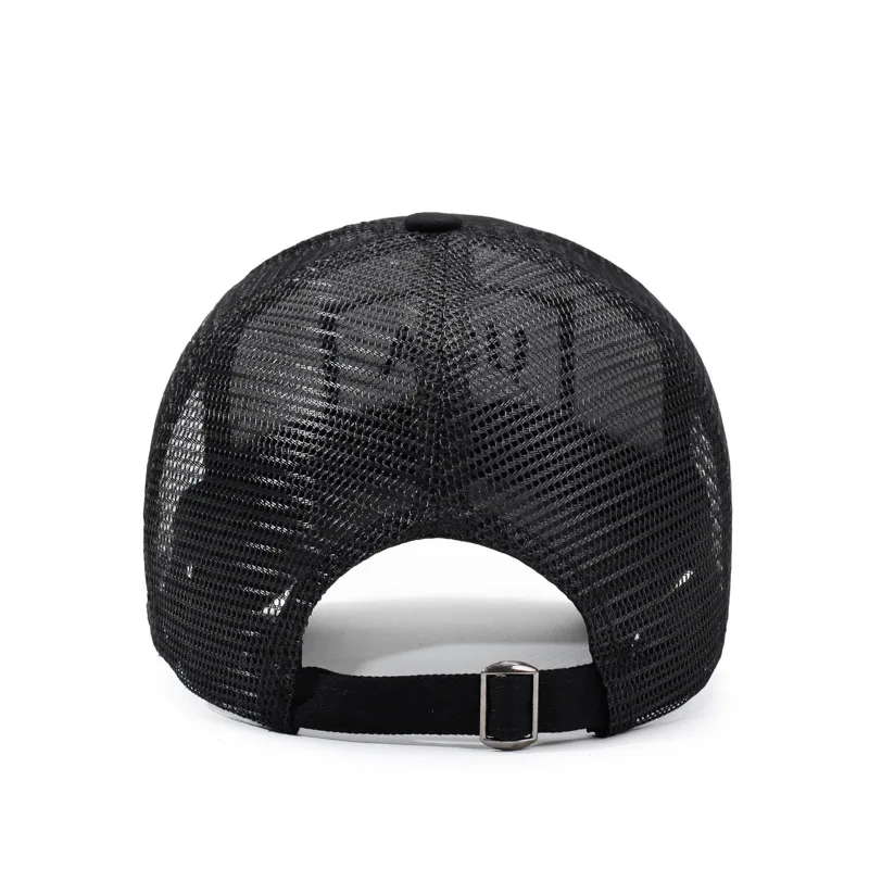 Outdoor-Trucker-Kappe für Herren mit gesticktem Flaggen-Tarnpflaster und Klettverschluss