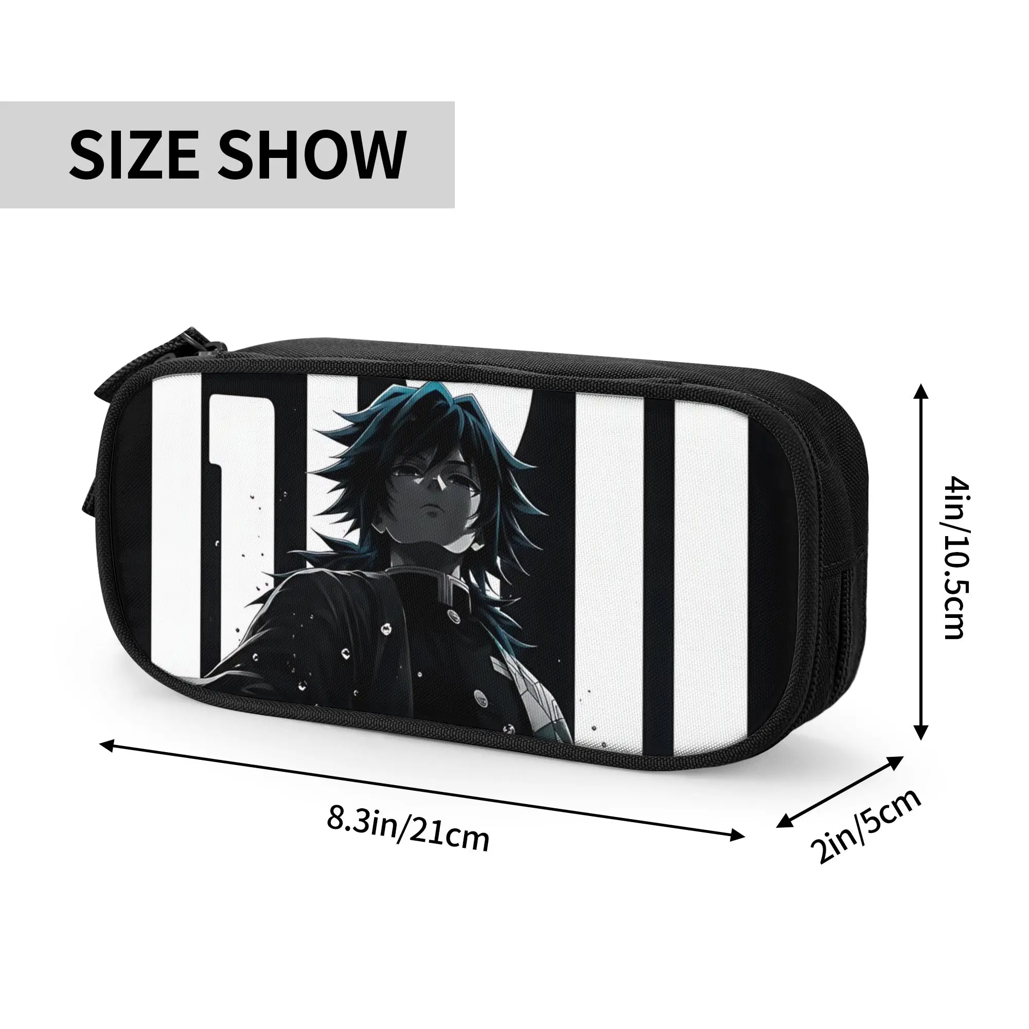 Custom Halloween Demon Slayer Large Capacity Bags for Child  School Pencil Bag for Boys Gilrs Kids