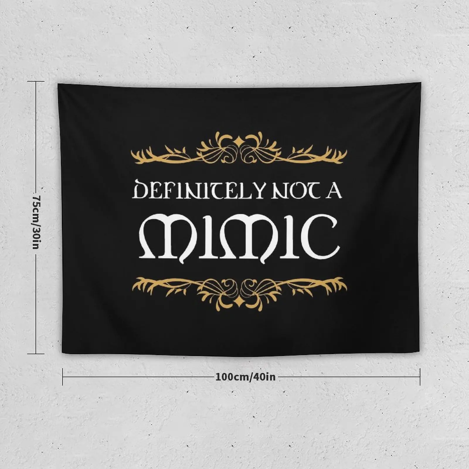 Definitely not a Mimic Tabletop RPG Addict Tapestry Custom Home Supplies Christmas Decoration Tapestry