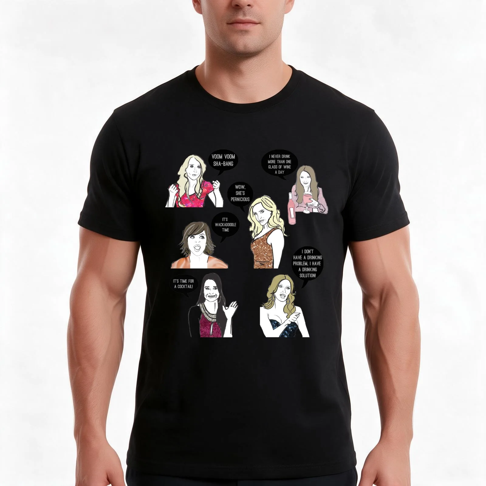Beverly Hills OGs T-Shirt, Summer Casual Cotton Tee, Oversized Streetwear Tops, Vintage Graphic Print, Loose Fit Short Sleeve
