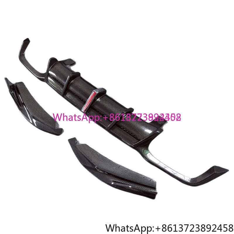 

True Carbon Fiber with LD Light Rear Diffuser Corner Wrap for 19-23 New BMW X4M F98 X3M F97 Body Kit Front Lip Side Skirts