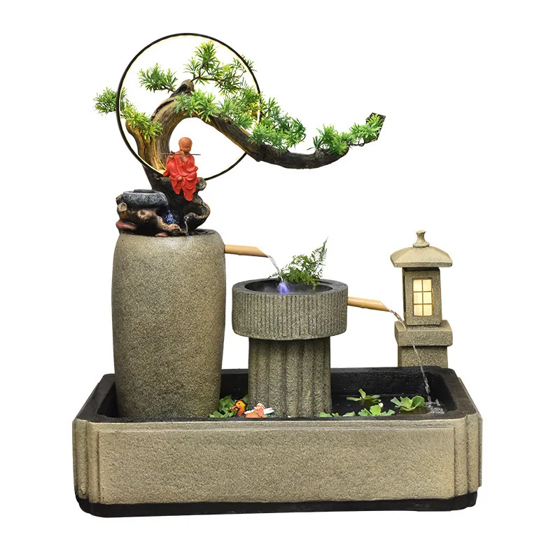 Garden rockery flowing water fountain outdoor fish pond landscape ornament